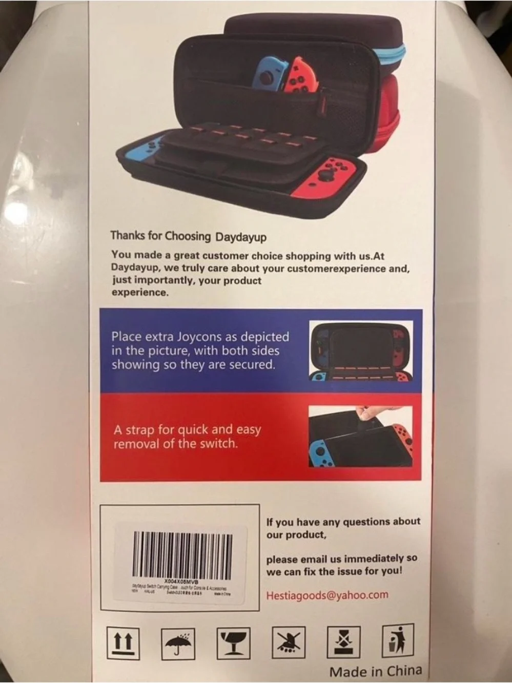 blue Nintendo switch case